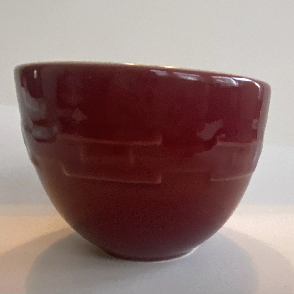 Elegant Red Ceramic Bowl